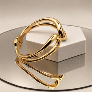 Sculptural Open Cuff Bracelet