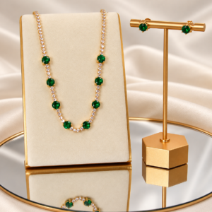 Riviera Crystal Green Set