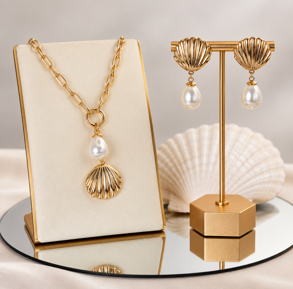 Shell & Pearl Matching Set