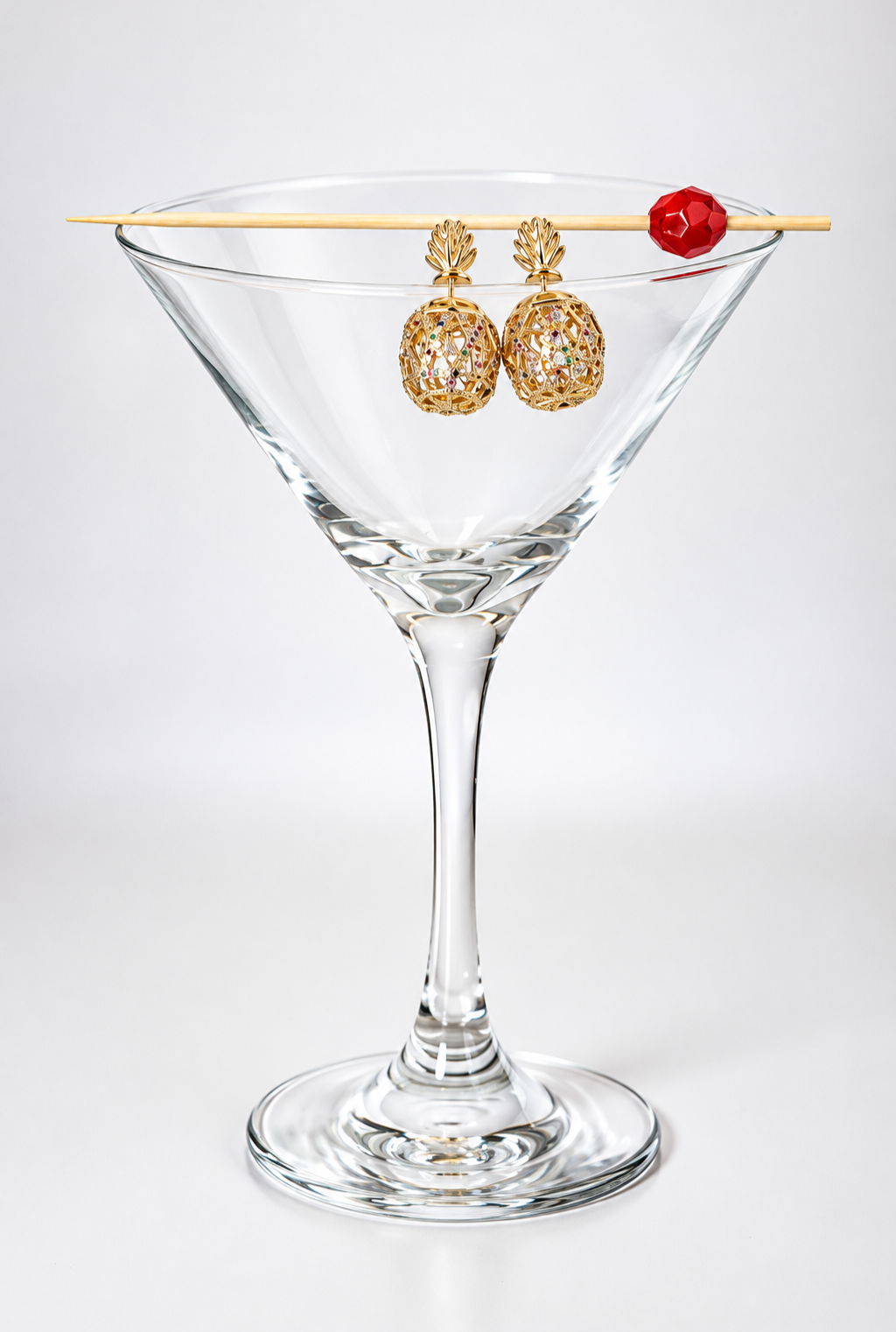 Zirconia Pineapple Earrings - Image 2