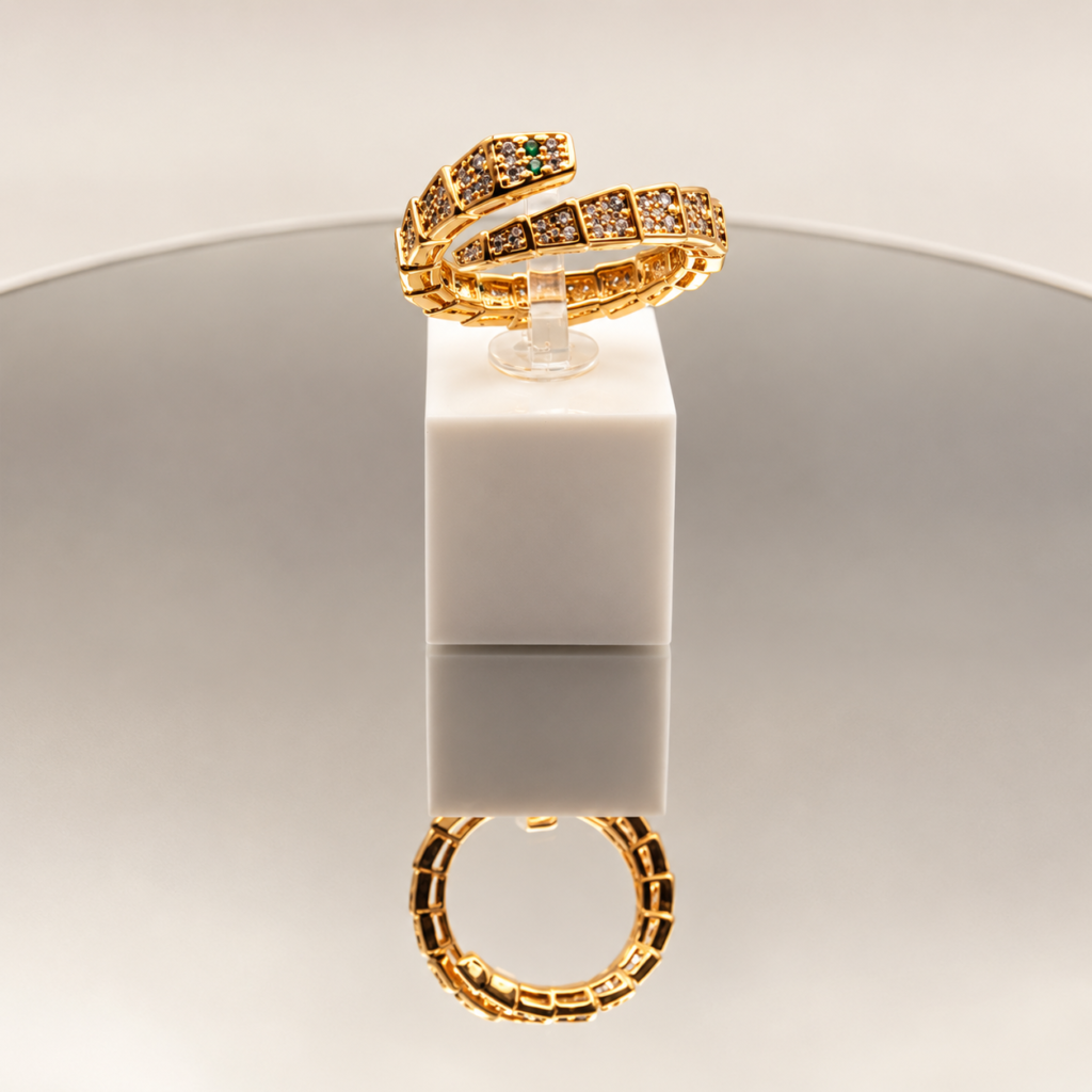 Zirconia Snake Ring