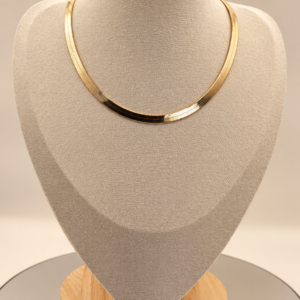 Flat Chain Choker Necklace