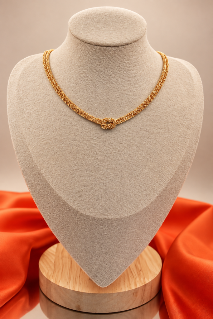 Mesh Knot Necklace