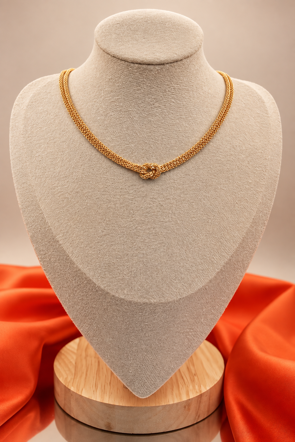 Mesh Knot Necklace