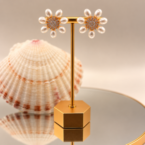 Pearl Flower Earrings