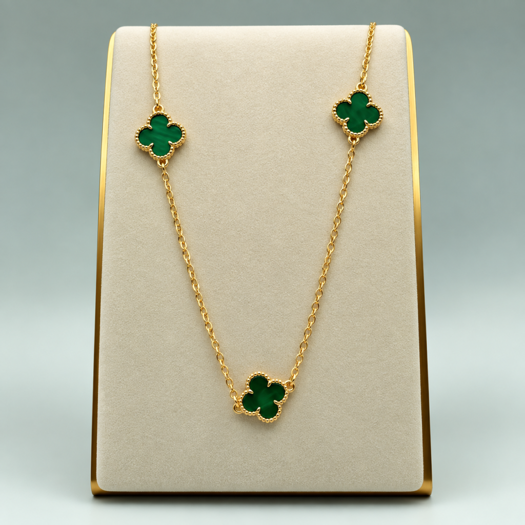 Green Clover Necklace