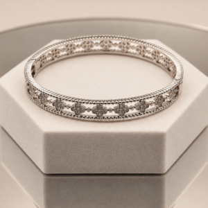 Pavé Clover Bangle