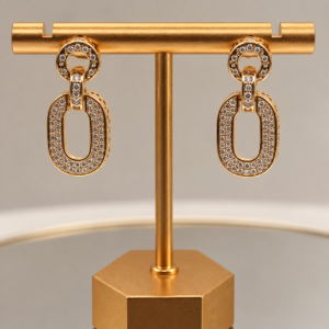 Zirconia Articulated Drop Earrings