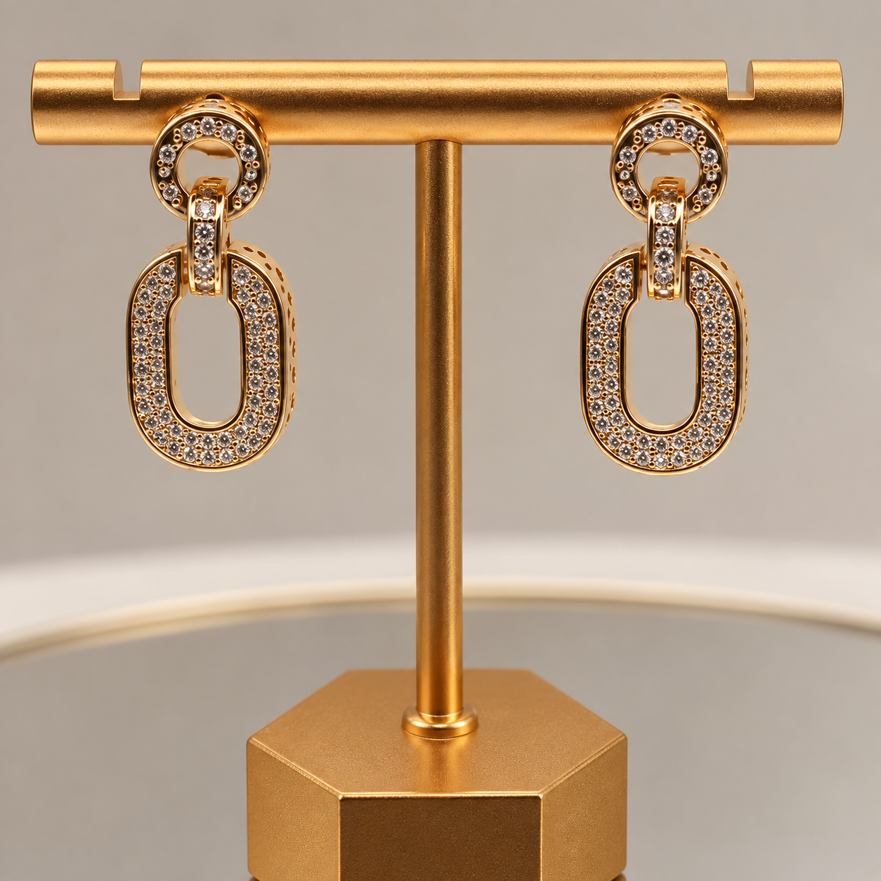 Zirconia Articulated Drop Earrings