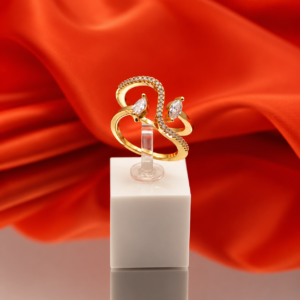 Wavy Zirconia Ring