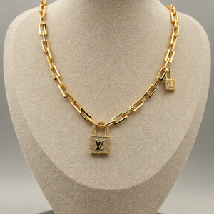 Golden Padlock Necklace