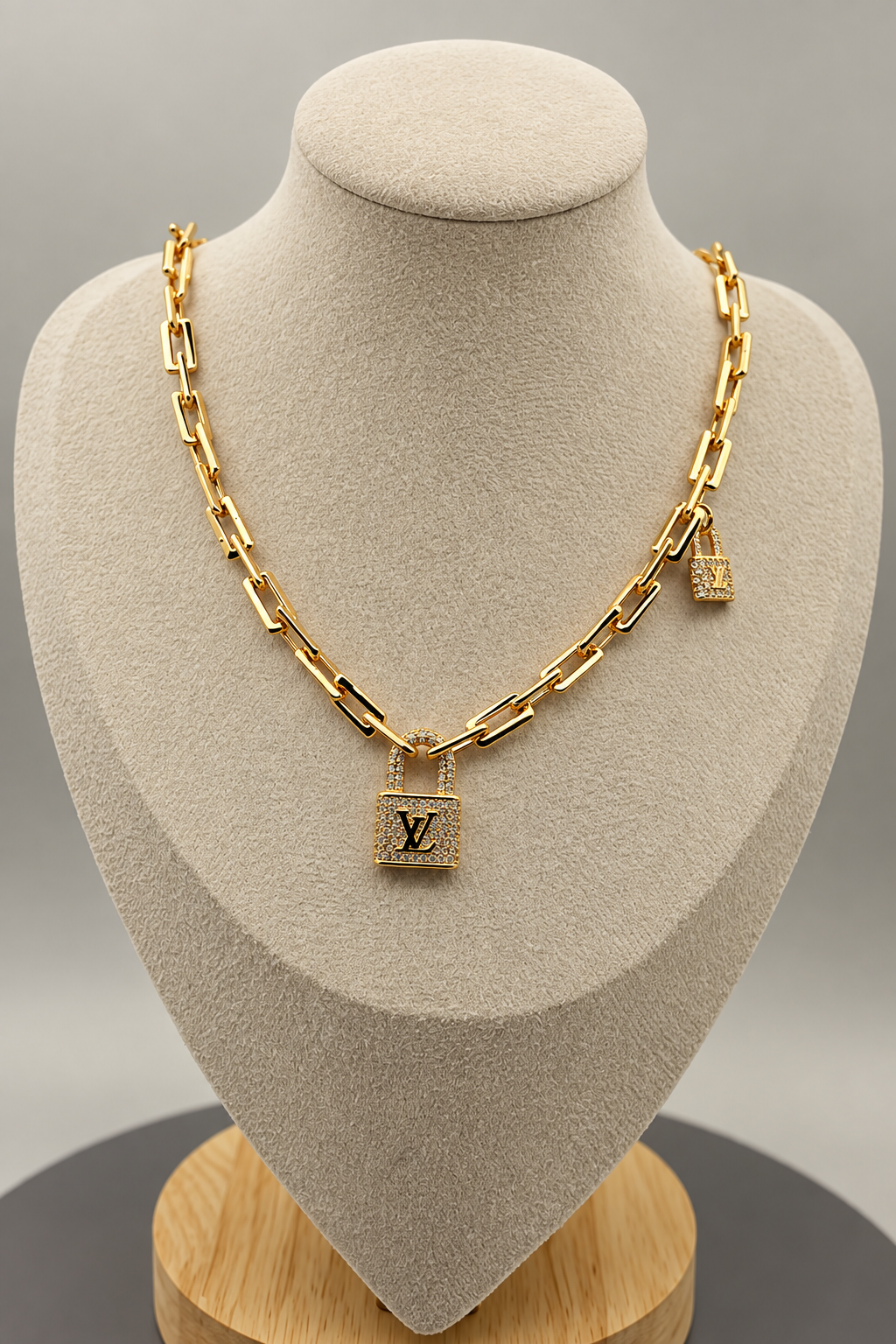 Golden Padlock Necklace