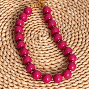 Rosa-Choque Statement Necklace