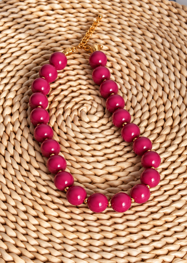 Rosa-Choque Statement Necklace