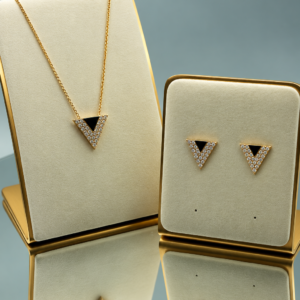Zirconia Triangle Jewelry Set