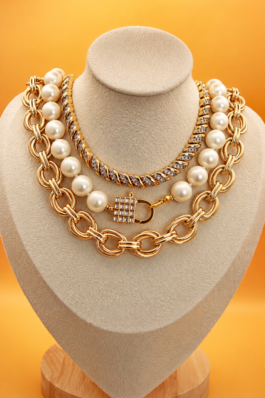 Pearl Lock Necklace - Image 2
