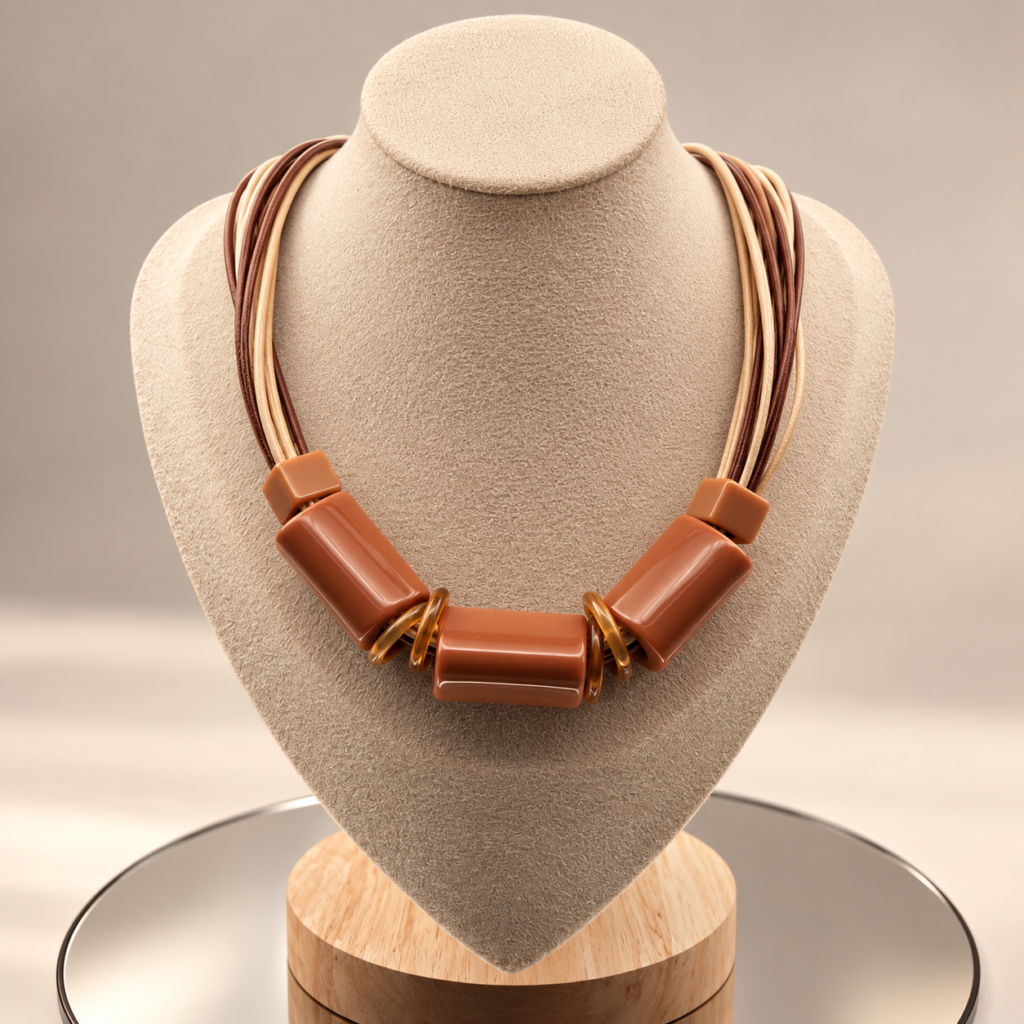 Doce de Leite Statement Necklace