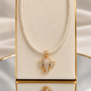 Pavé Elephant Pendant Necklace