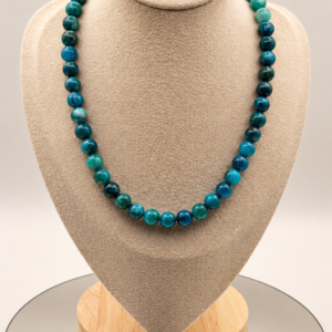Dark Blue Jade Natural Stone Necklace