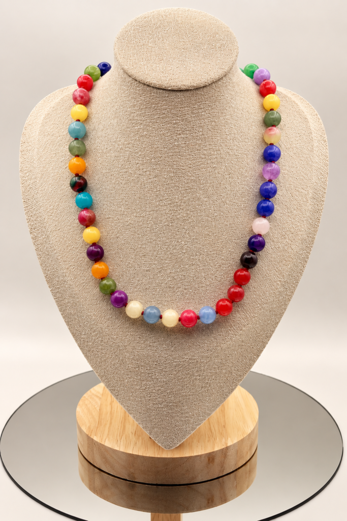 Brazilian Rainbow Natural Stone Necklace