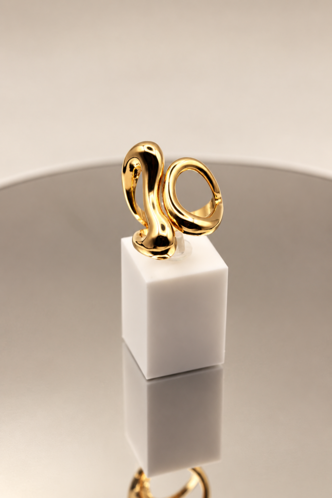Organic Adjustable Statement Ring