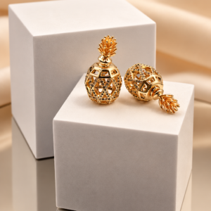 Zirconia Pineapple Earrings