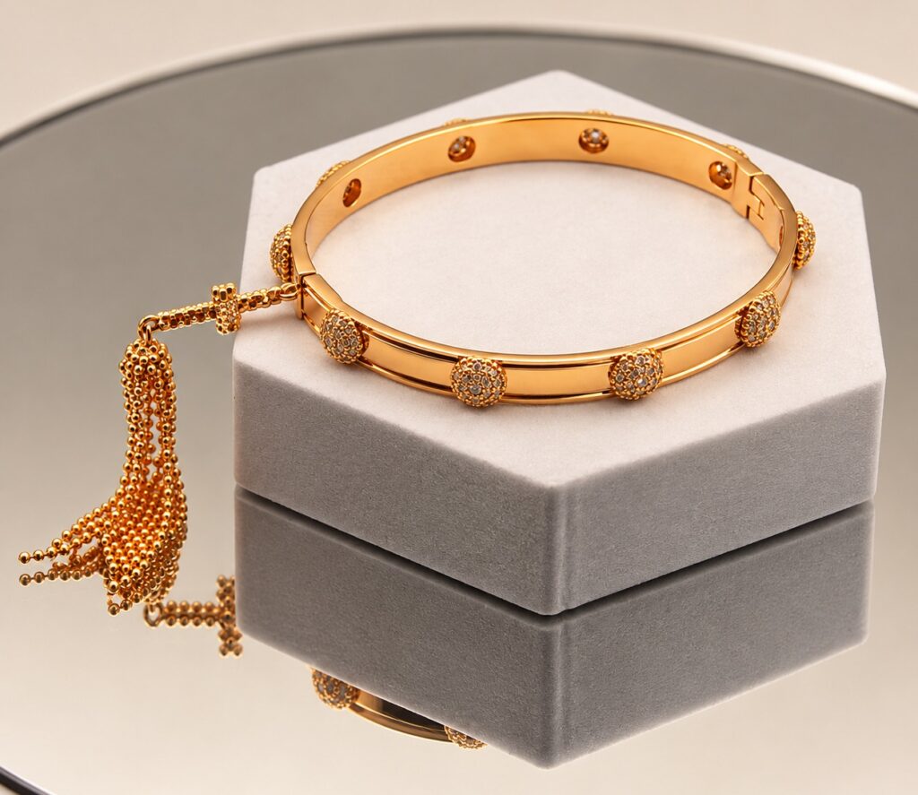Golden Tassel Bangle