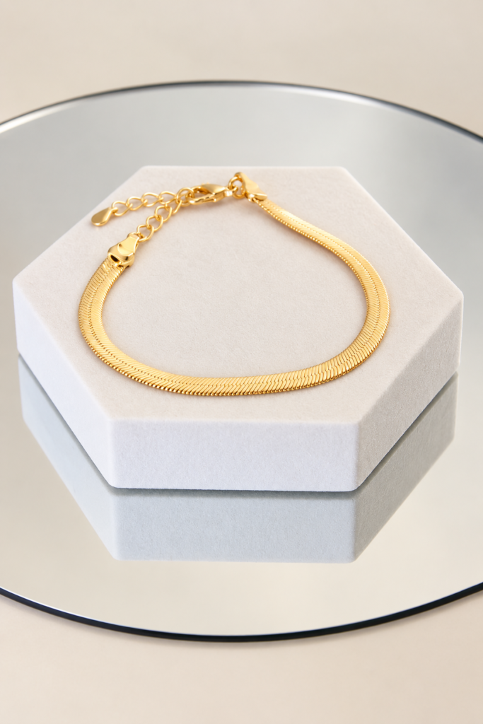 Flat Chain Bracelet 4mm